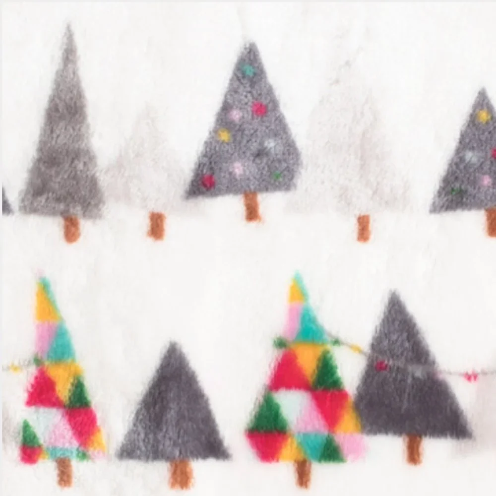 NEW Berkshire Christmas Tree Lights Throw Blanket Microfleece 50x70